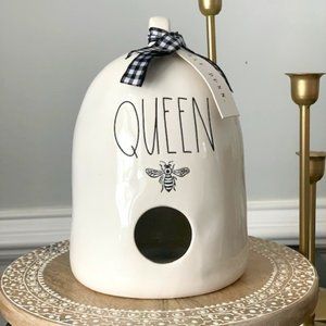 Rae Dunn, "QUEEN" birdhouse